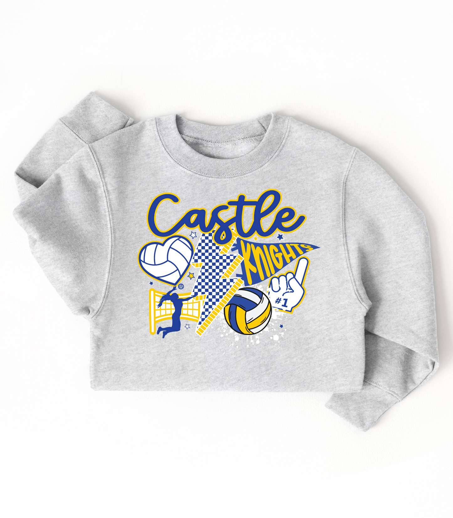 CUSTOM BOLT VOLLEYBALL COLLAGE - TODDLER/YOUTH