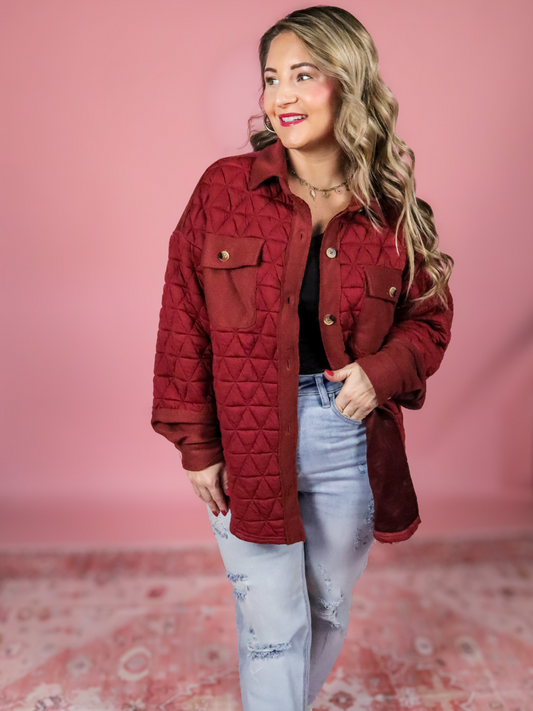PROVE ME RIGHT OVERSIZED QUILTED SHACKET - FINAL SALE