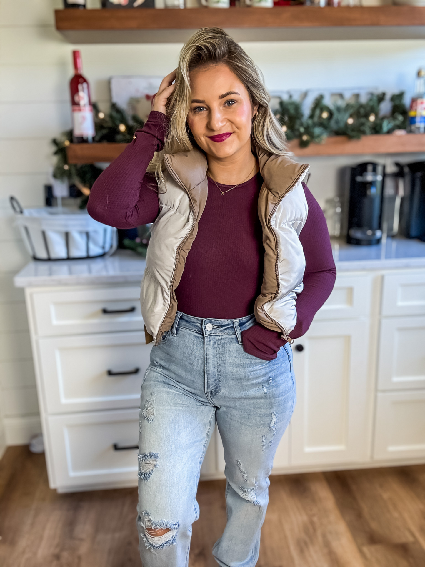 CAN'T REPLACE YOU REVERSIBLE PUFFER VEST