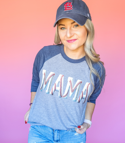 MAMA BASEBALL TEE OPTIONS