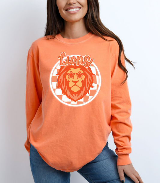 THORNE LION CHECKERED - TEES + LONG SLEEVE TEES