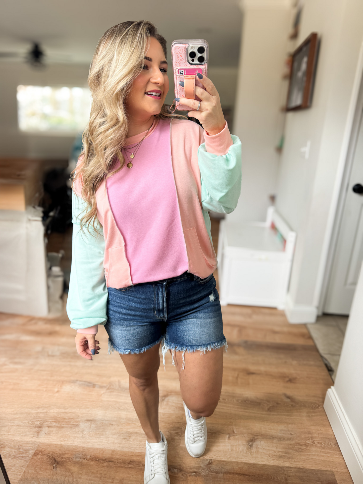 PASTEL DREAMS COLOR BLOCK TOP - FINAL SALE