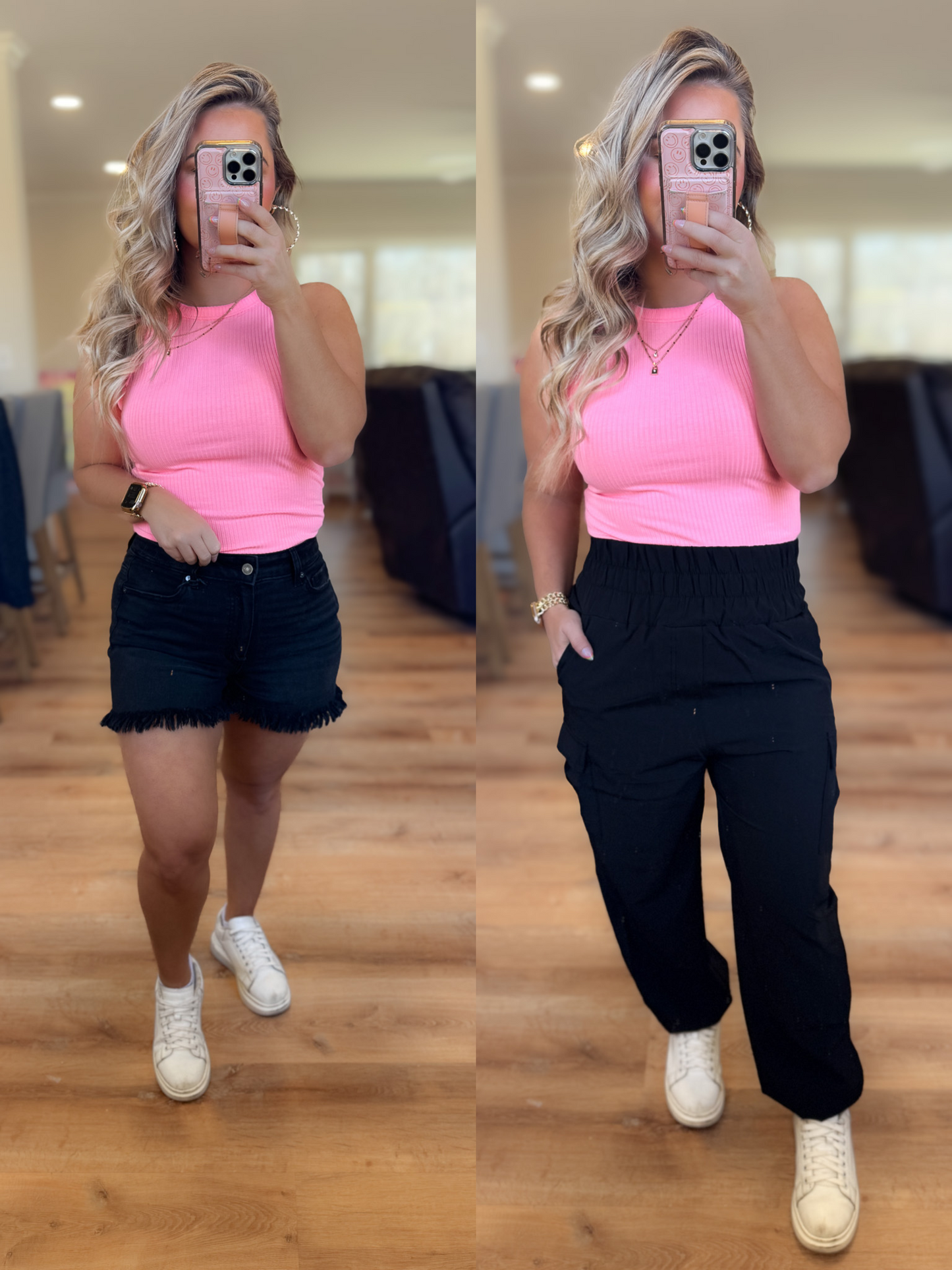 PERFECT PINK EVERYDAY BASIC RIBBED TANK