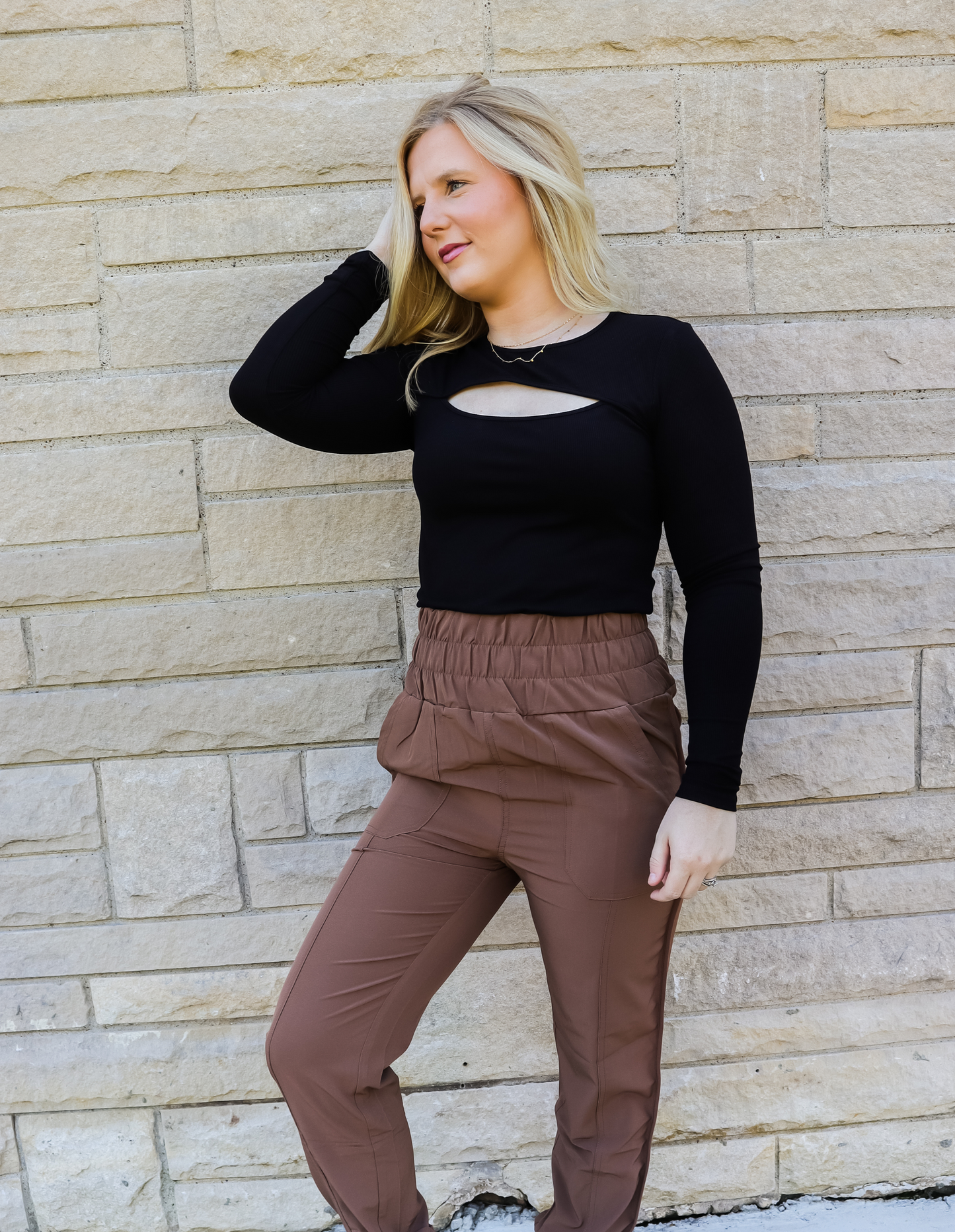 NEVER BE THE SAME CUT OUT FRONT TOP - FINAL SALE