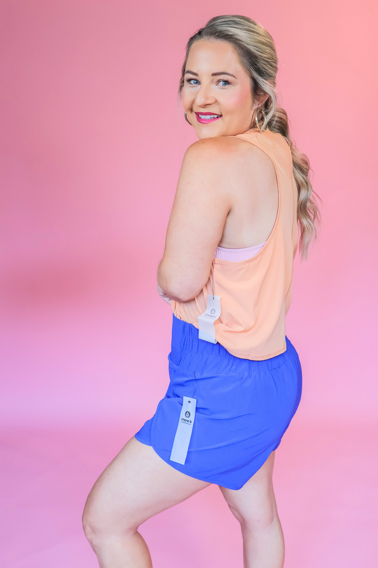 ORANGE YOU GLAD I CAME SNAP FLAIR ATHLETIC TOP - FINAL SALE