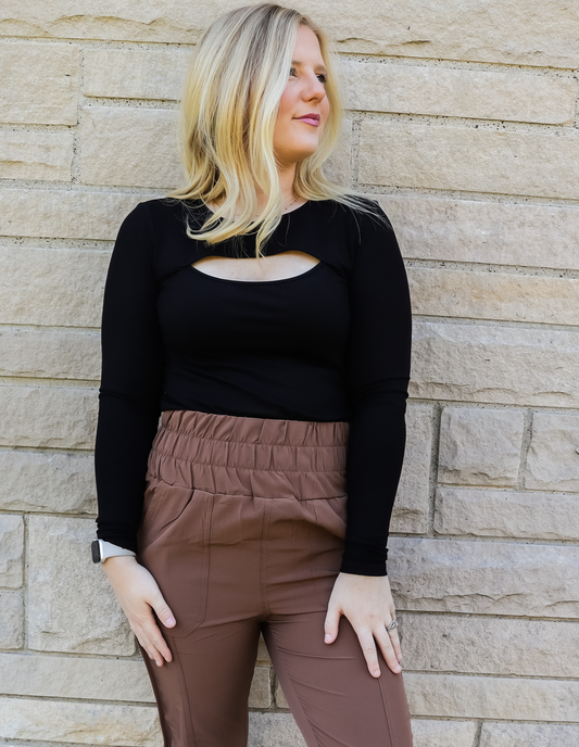 NEVER BE THE SAME CUT OUT FRONT TOP - FINAL SALE