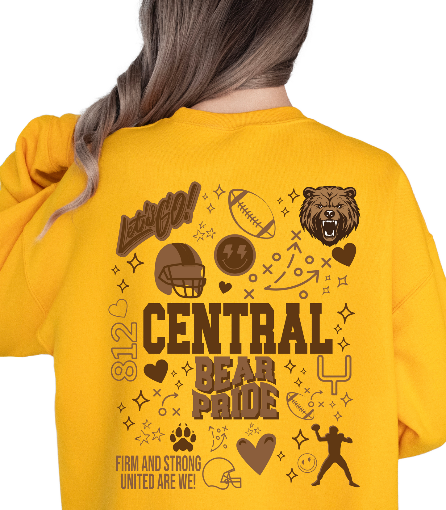 EXCLUSIVE FRONT BACK MASCOT/SCHOOL