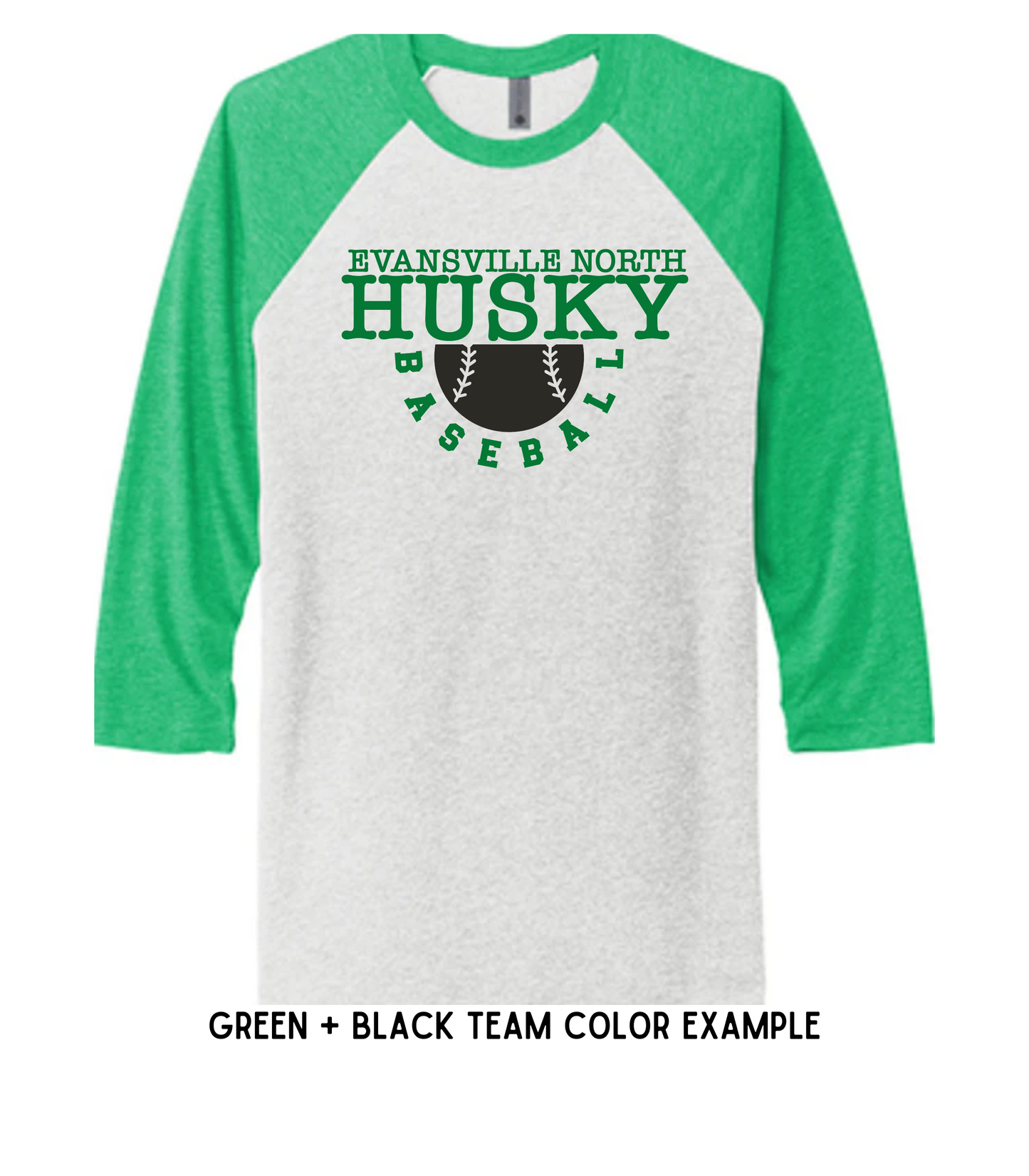 ADULT CUSTOMIZABLE HALF BASEBALL SCHOOL + MASCOT