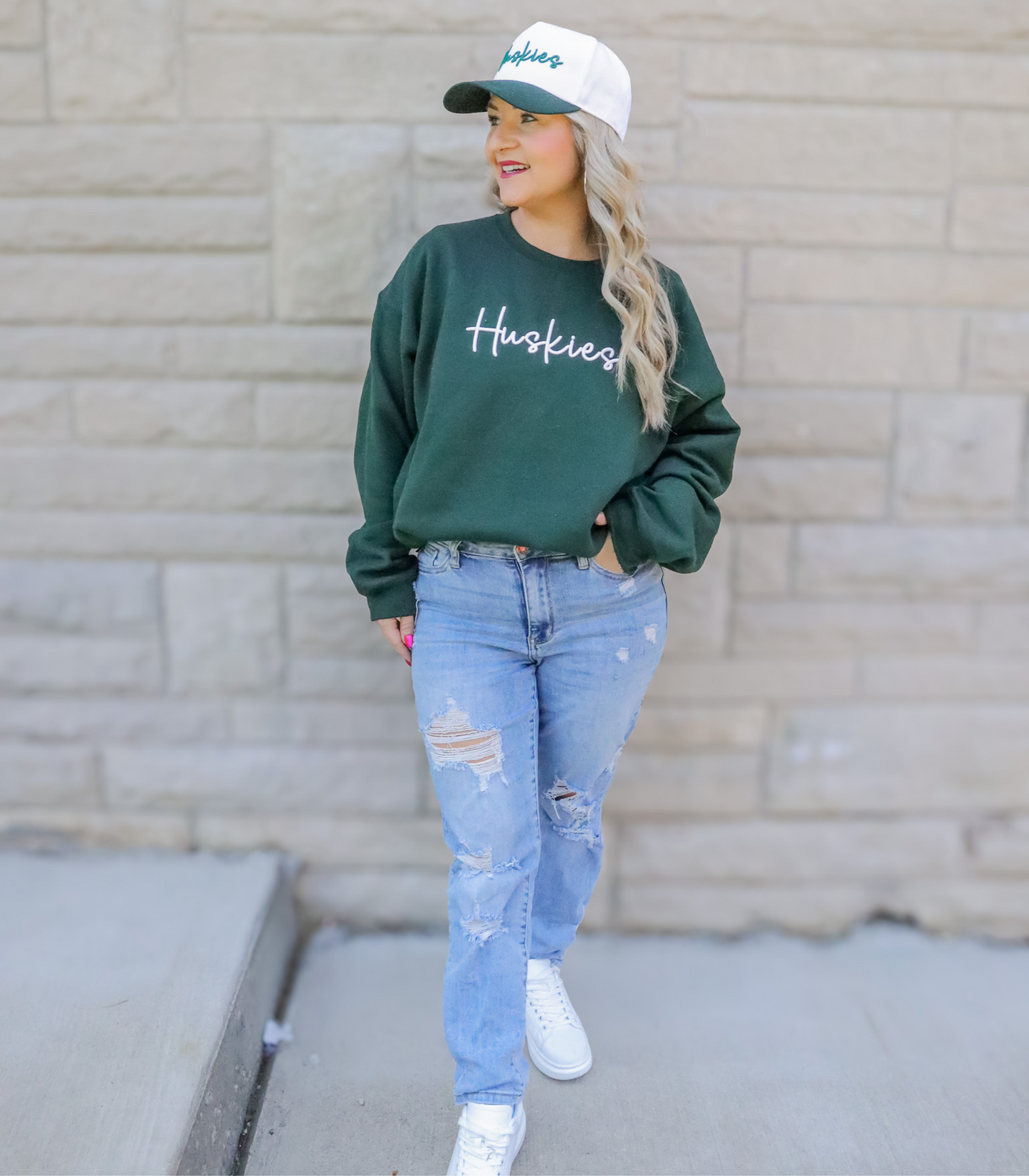 CUSTOM PUFF EMBROIDERED SWEATSHIRT