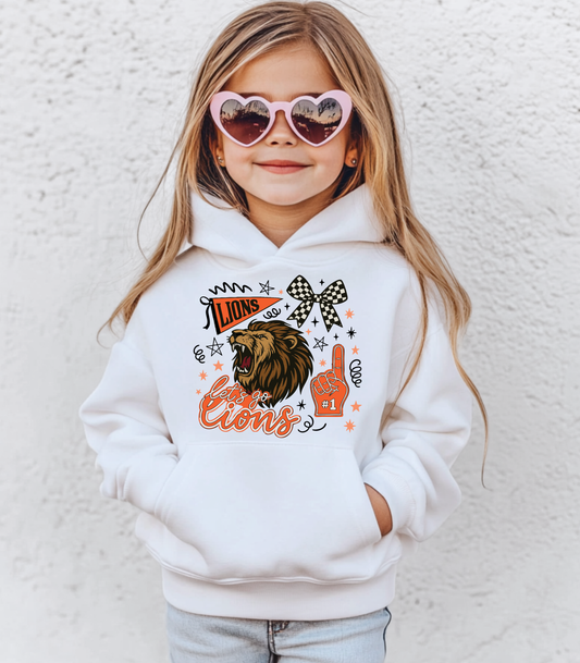 YOUTH THORNE LET'S GO LIONS COLLAGE - TODDLER & YOUTH SWEATSHIRT OPTIONS
