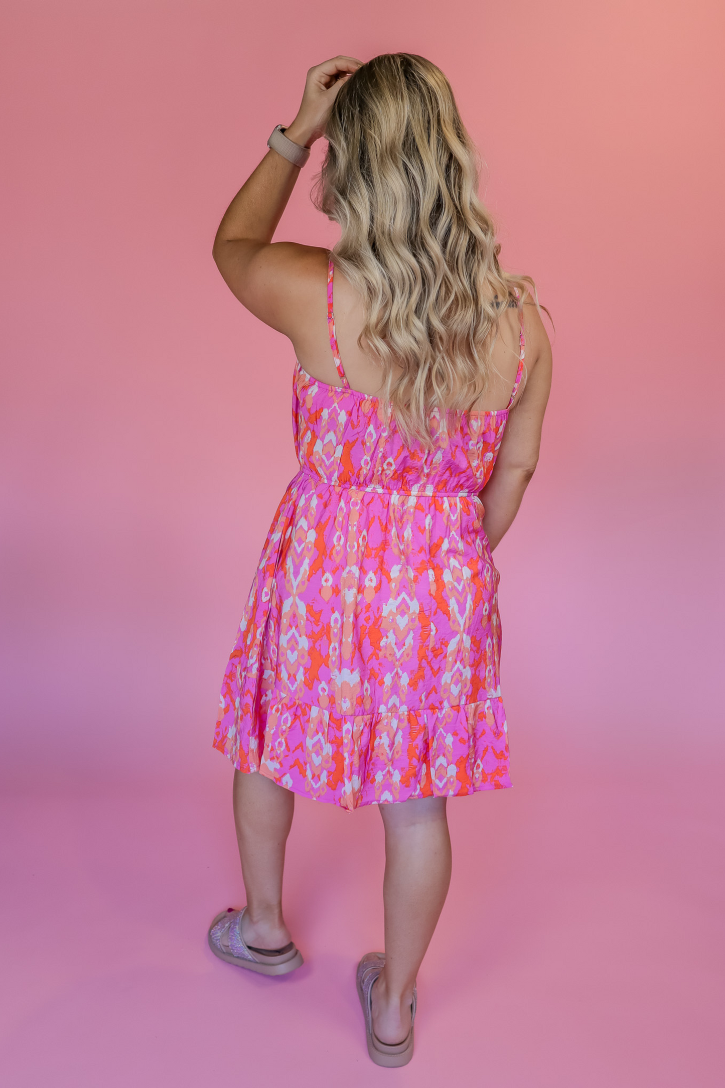TAKE YOUR TIME MULTICOLOR DRESS - FINAL SALE