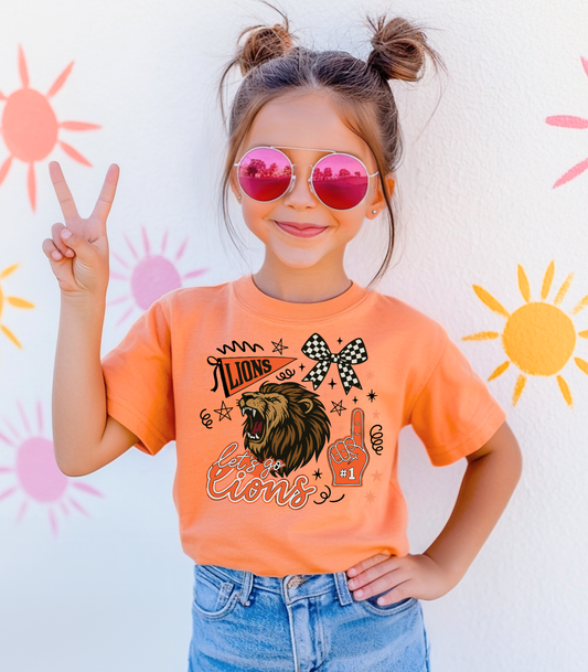 YOUTH THORNE LET'S GO LIONS COLLAGE - TODDLER & YOUTH TEES