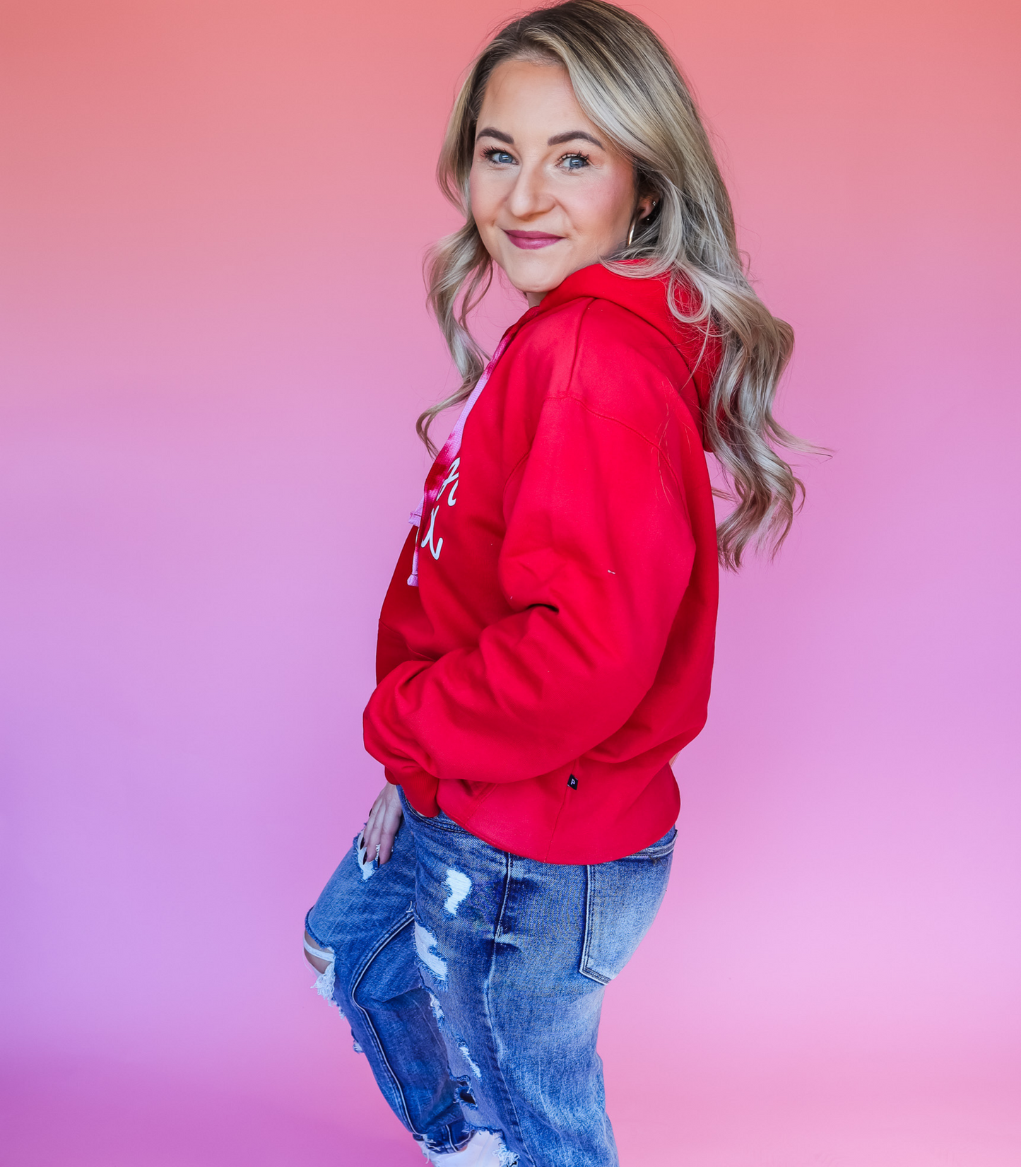 MIDWEST MAMA TWO TONE FRENCH TERRY HOODIE - TUESDAY TEE