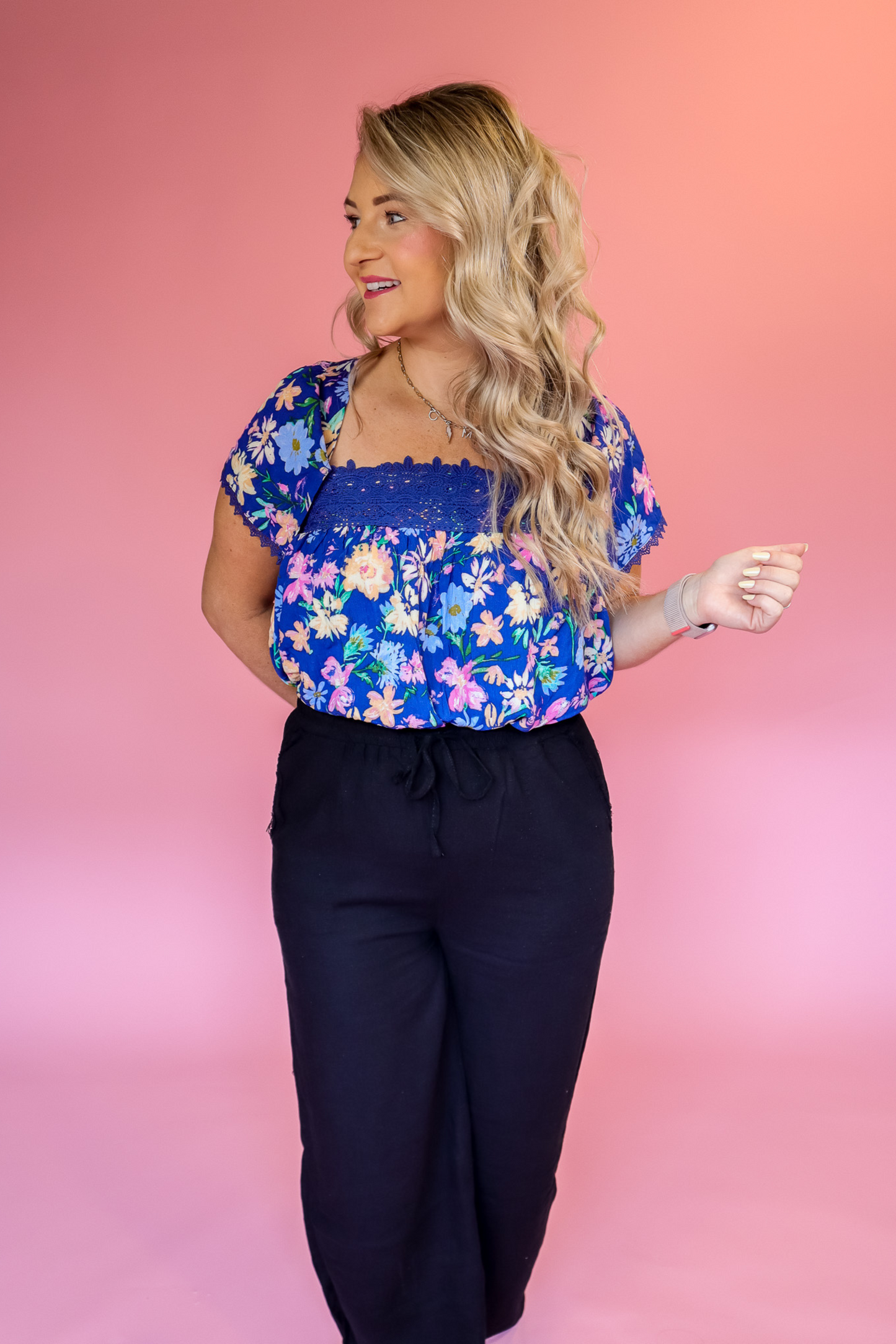 DESTIN DREAMS FLORAL TOP - FINAL SALE