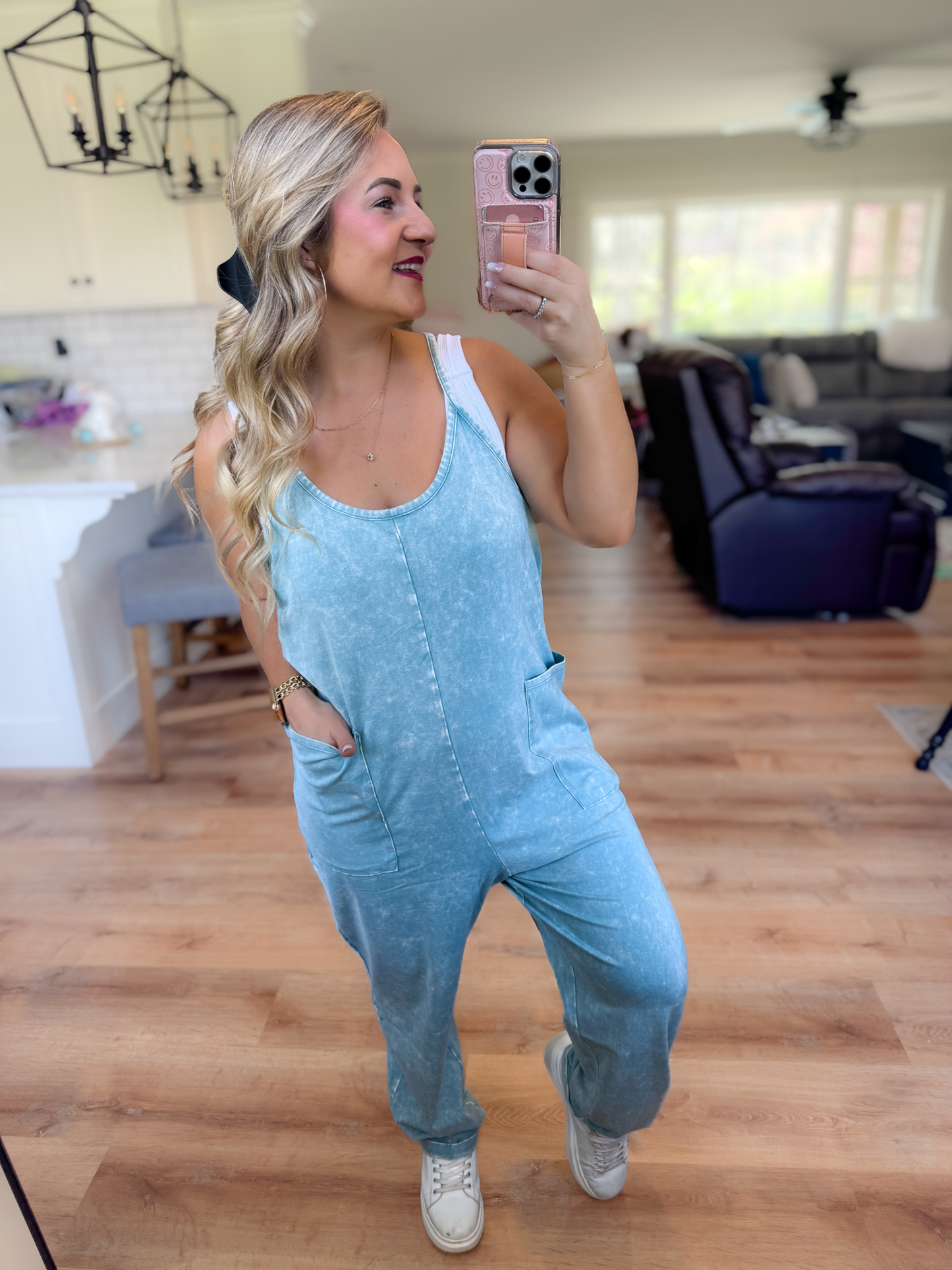 RESTOCK - APRIL SKIES MINERAL WASHED ROMPER