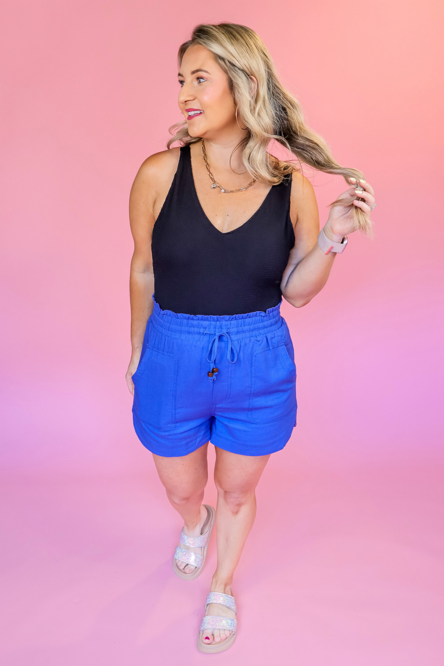 HAVANA NIGHTS TEXTURED TIED BACK BODYSUIT - FINAL SALE