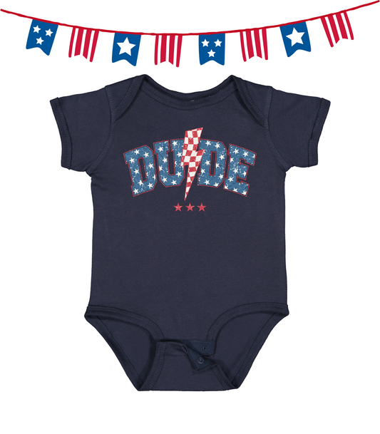 DUDE PATRIOTIC BOLT INFANT