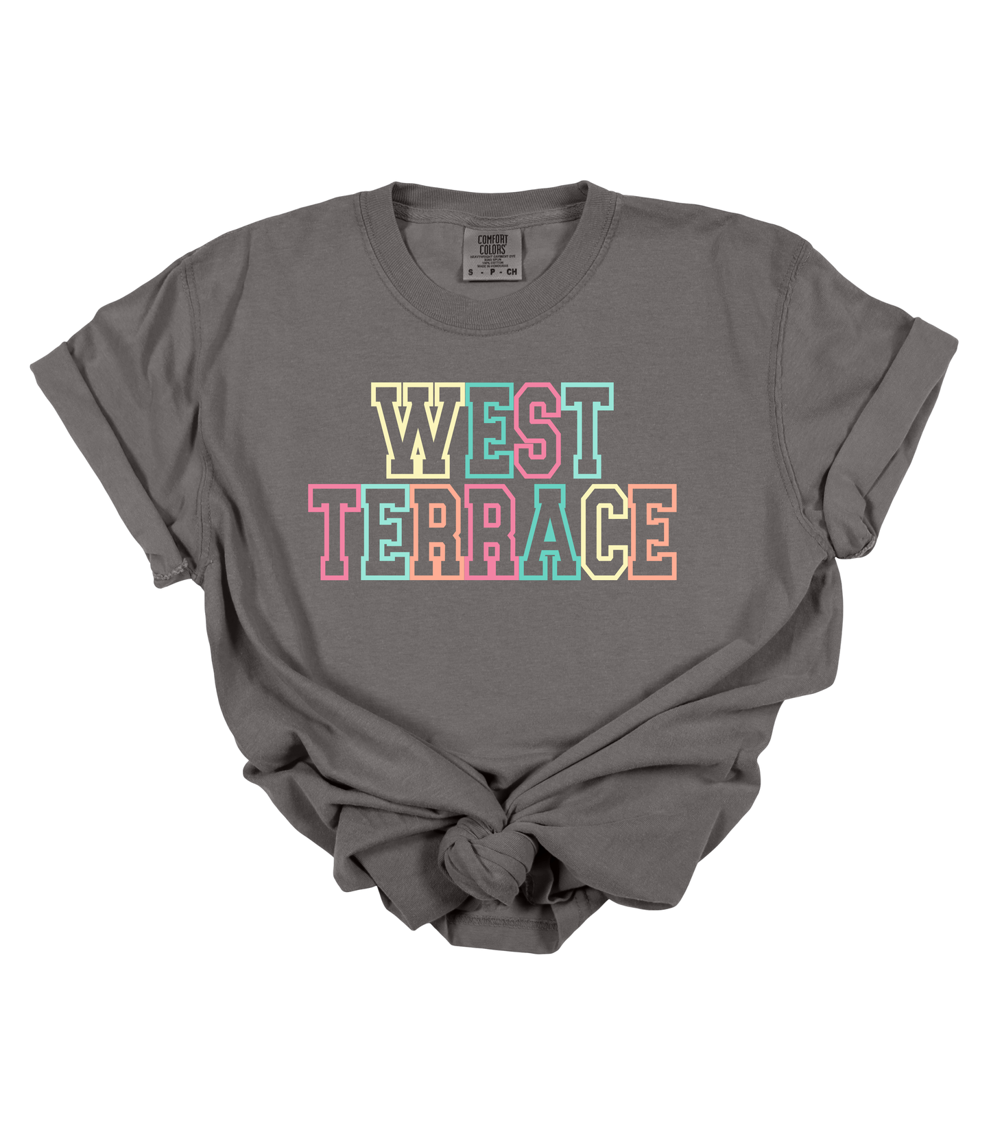 CUSTOMIZABLE SCHOOL MULTI COLOR TEE FRONT + BACK DESIGN - PJ EXCLUSIVE