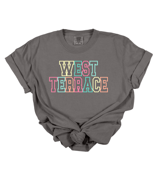 CUSTOMIZABLE SCHOOL MULTI COLOR TEE FRONT + BACK DESIGN - PJ EXCLUSIVE