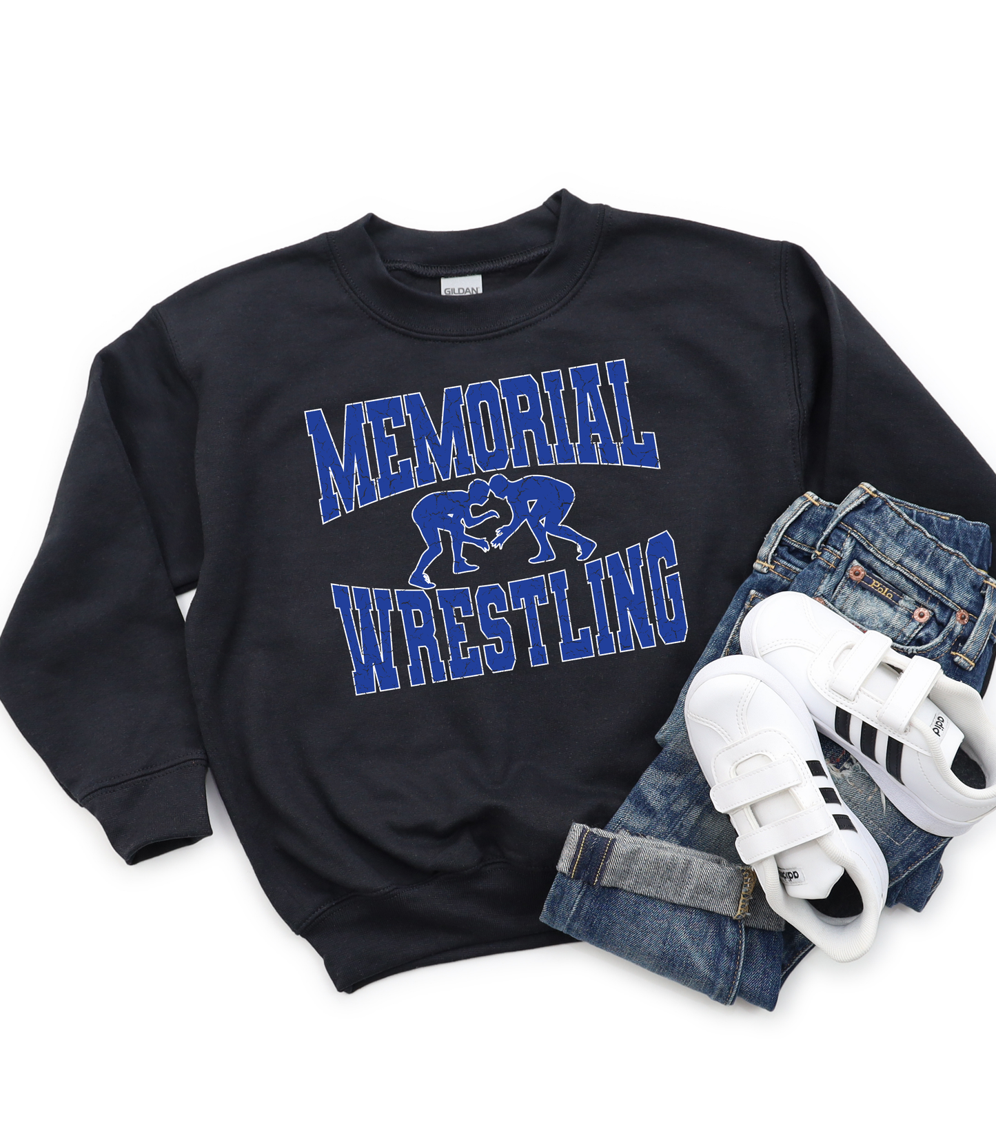YOUTH TEAM NAME WRESTLING DISTRESSED