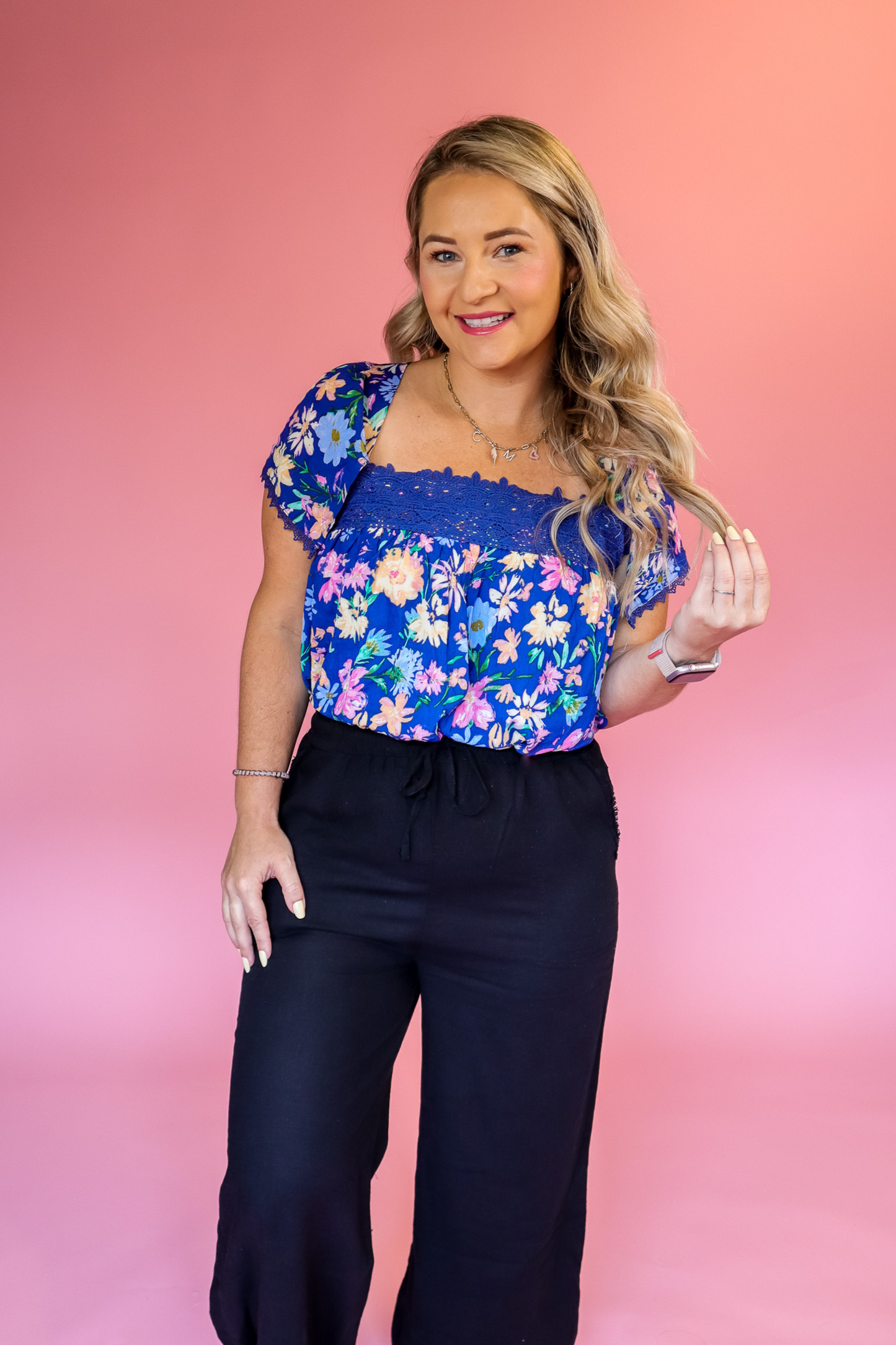 DESTIN DREAMS FLORAL TOP - FINAL SALE