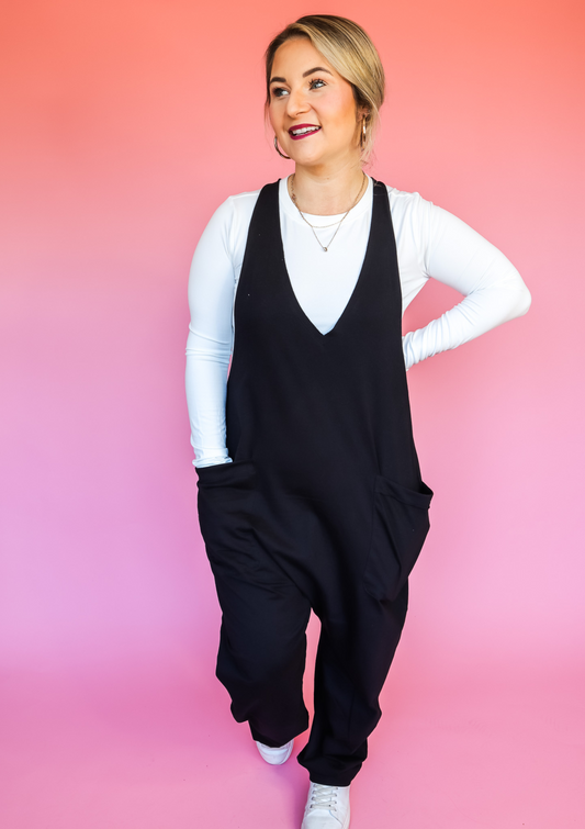 KNOW YOUR WORTH JUMPSUIT - FINAL SALE