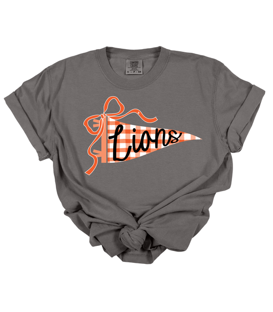 THORNE LIONS GINGHAM PENNANT - TEES + LONG SLEEVE TEES