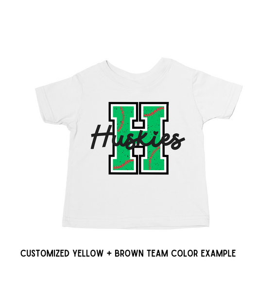 KIDS CUSTOMIZED CAPITAL LETTER TEE
