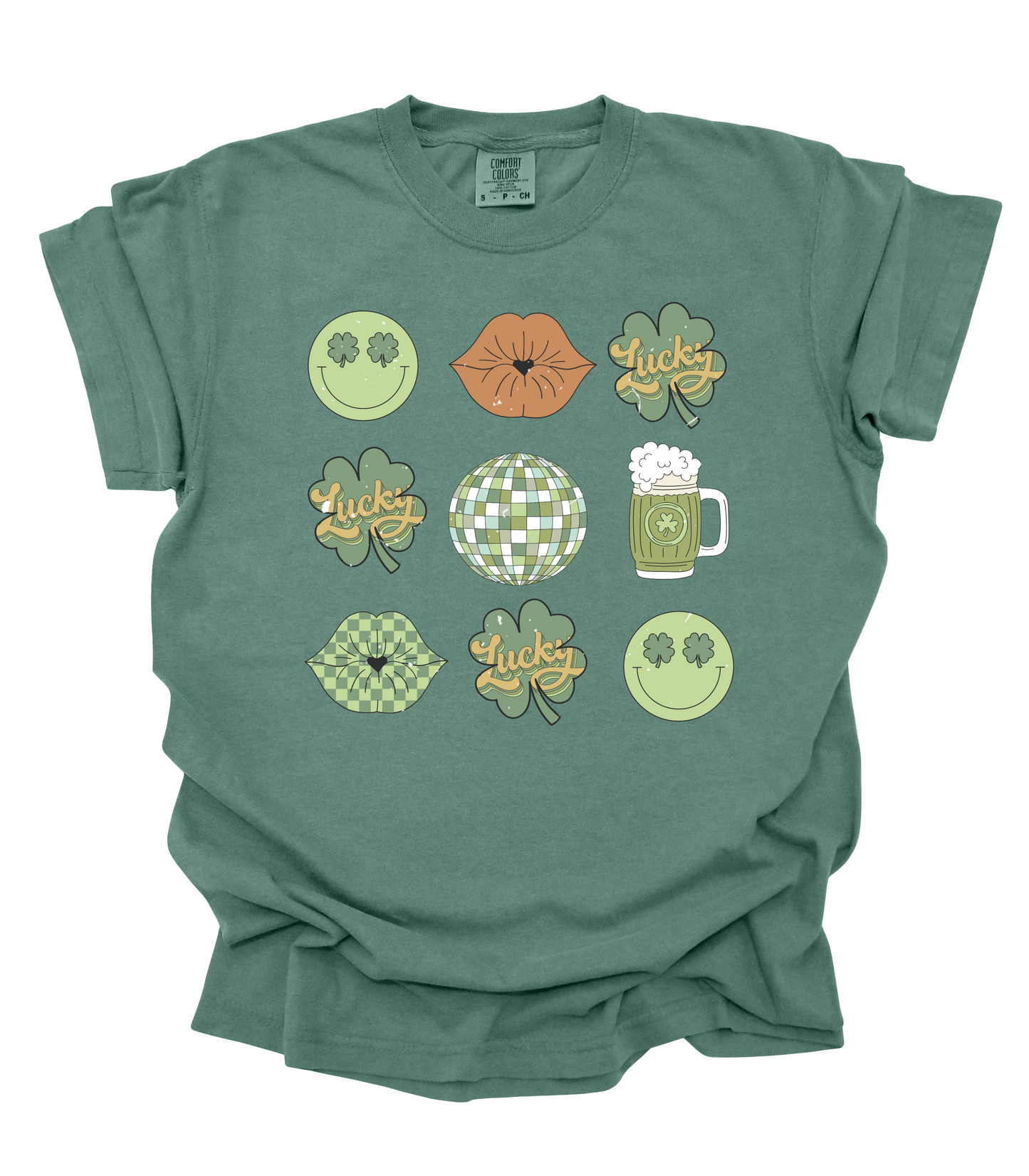 RETRO SHAMROCK COLLAGE ADULTS