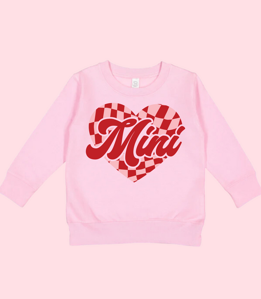 MINI CHECKERED HEART VALENTINE'S KIDS