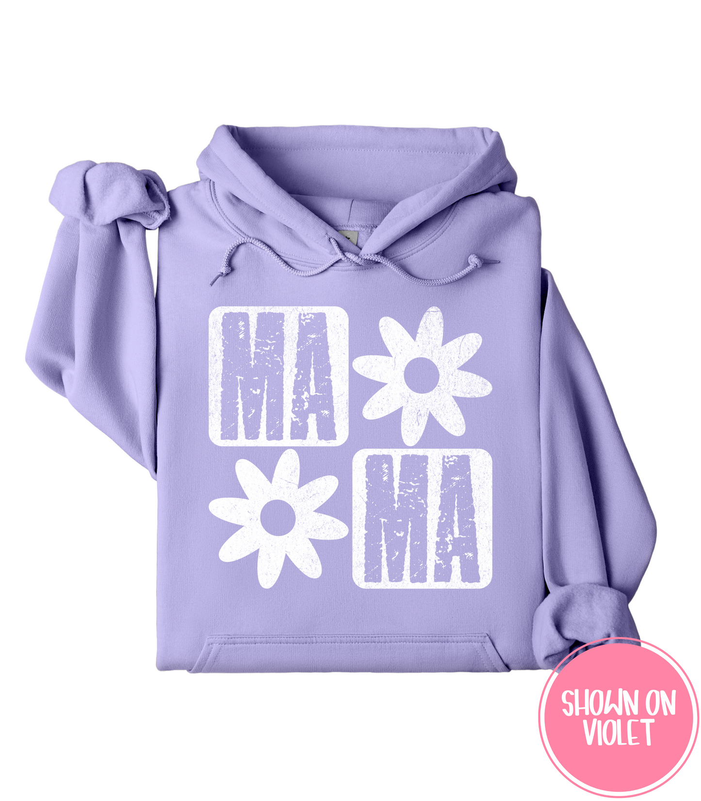 RETRO FLORAL MAMA - CREWS + HOODIES