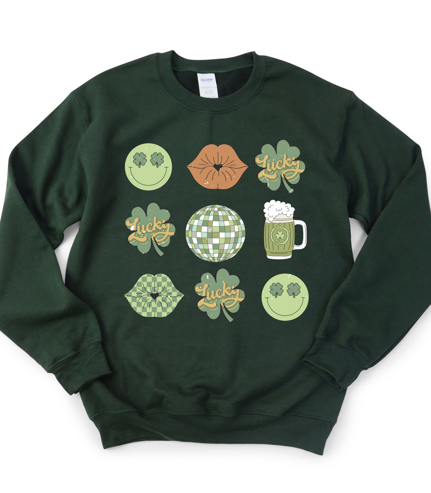 RETRO SHAMROCK COLLAGE ADULTS