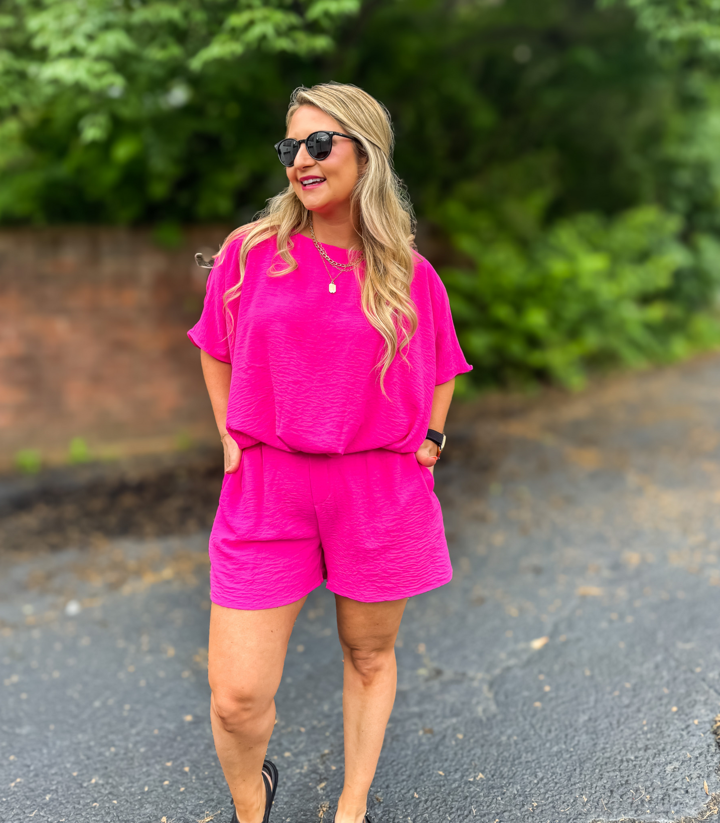 GET YOUR PINK BACK AIR FLOW TUNIC TOP