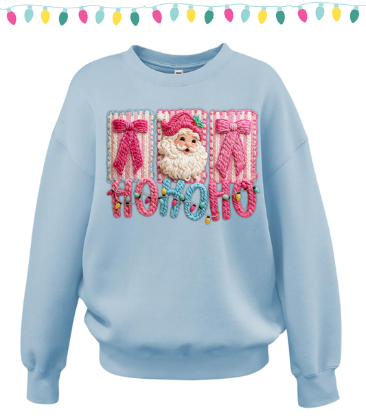 FAUX YARN HO HO HO - SWEATSHIRT OPTIONS