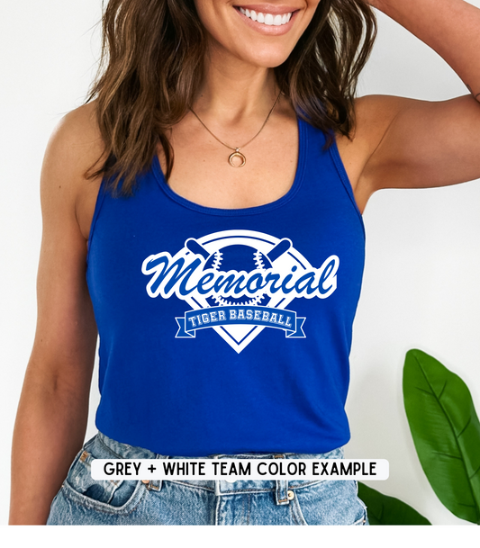 ADULT CUSTOMIZABLE SOFTBALL/BASEBALL DIAMOND WITH BANNER TEE OPTIONS