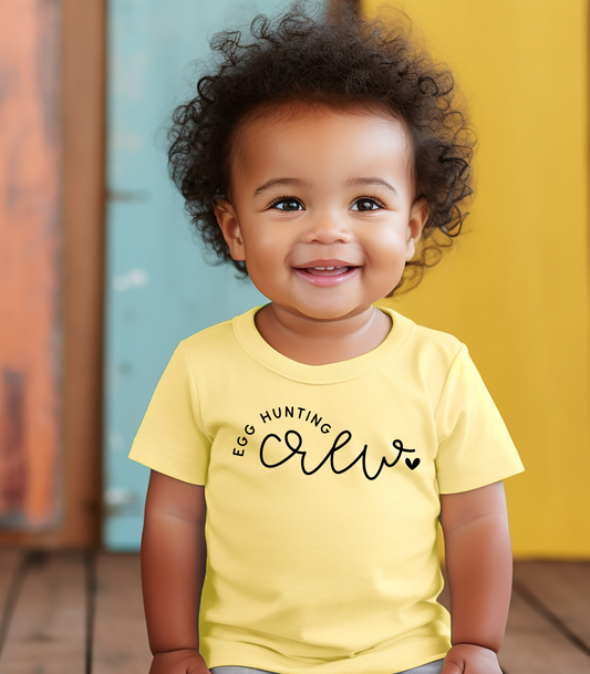 KIDS MINIMALIST EGG HUNTING CREW TEE