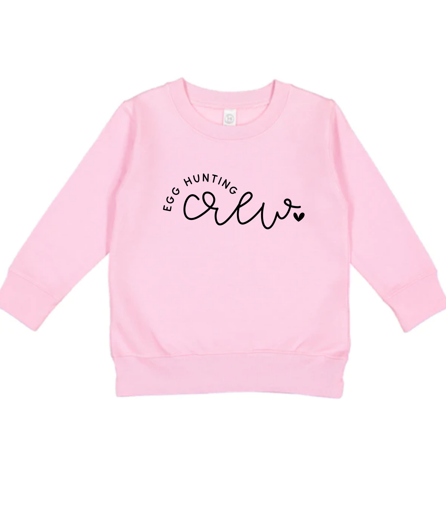 KIDS MINIMALIST EGG HUNTING CREW CREWNECK SWEATSHIRT