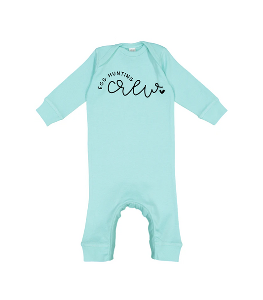 INFANT MINIMALIST EGG HUNTING CREW ROMPER