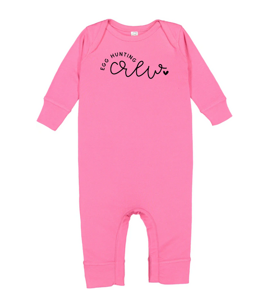 INFANT MINIMALIST EGG HUNTING CREW ROMPER