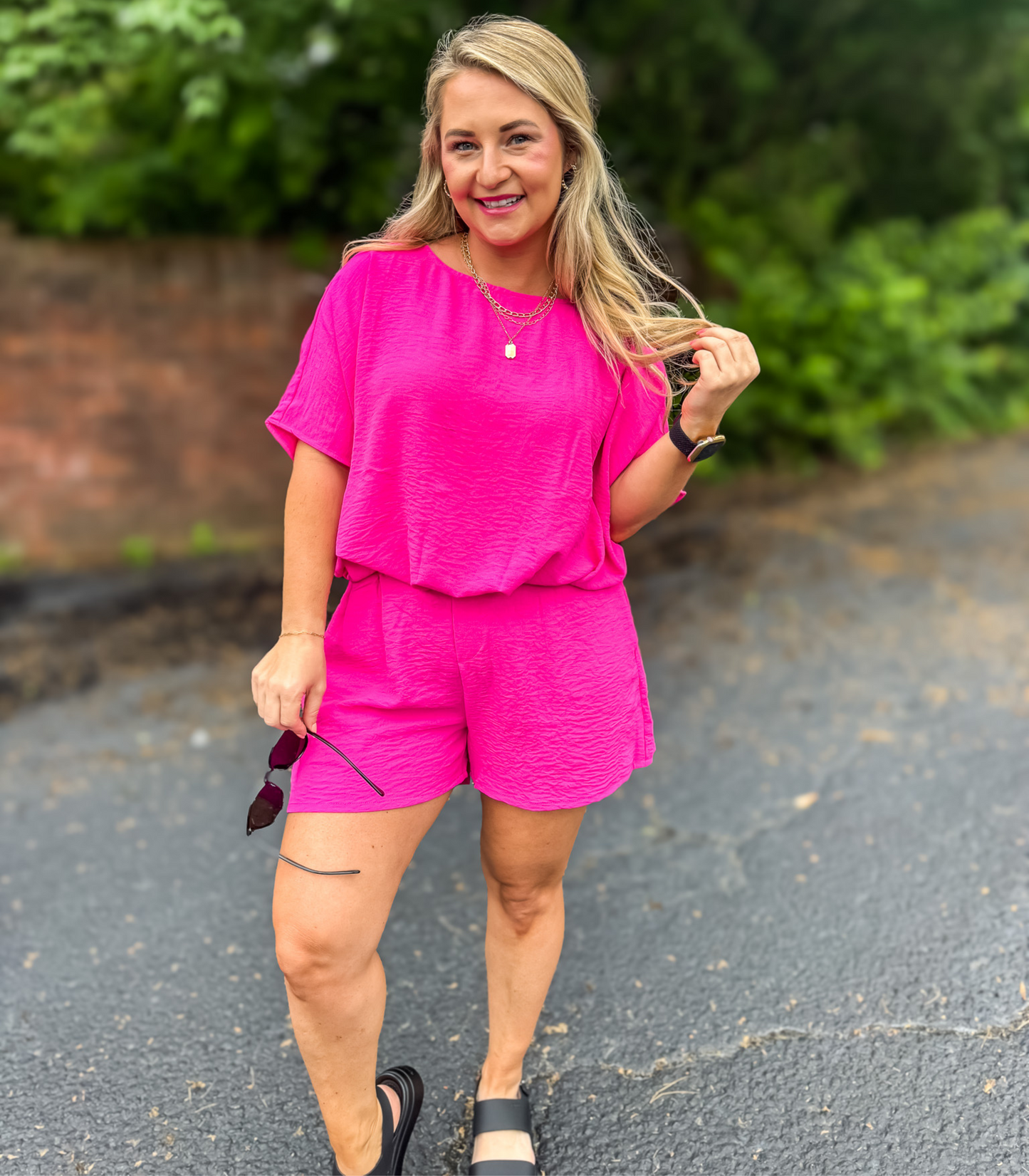 GET YOUR PINK BACK AIR FLOW TUNIC TOP