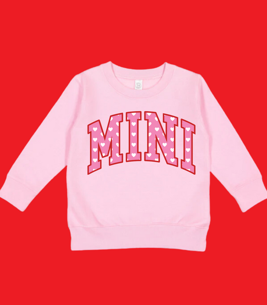 VARSITY MINI PINK HEARTS VALENTINE'S KIDS