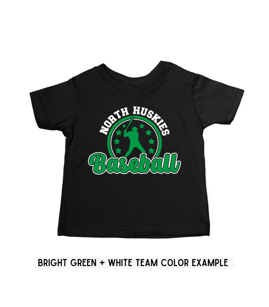 KIDS CUSTOMIZED BASEBALL STAR TEE