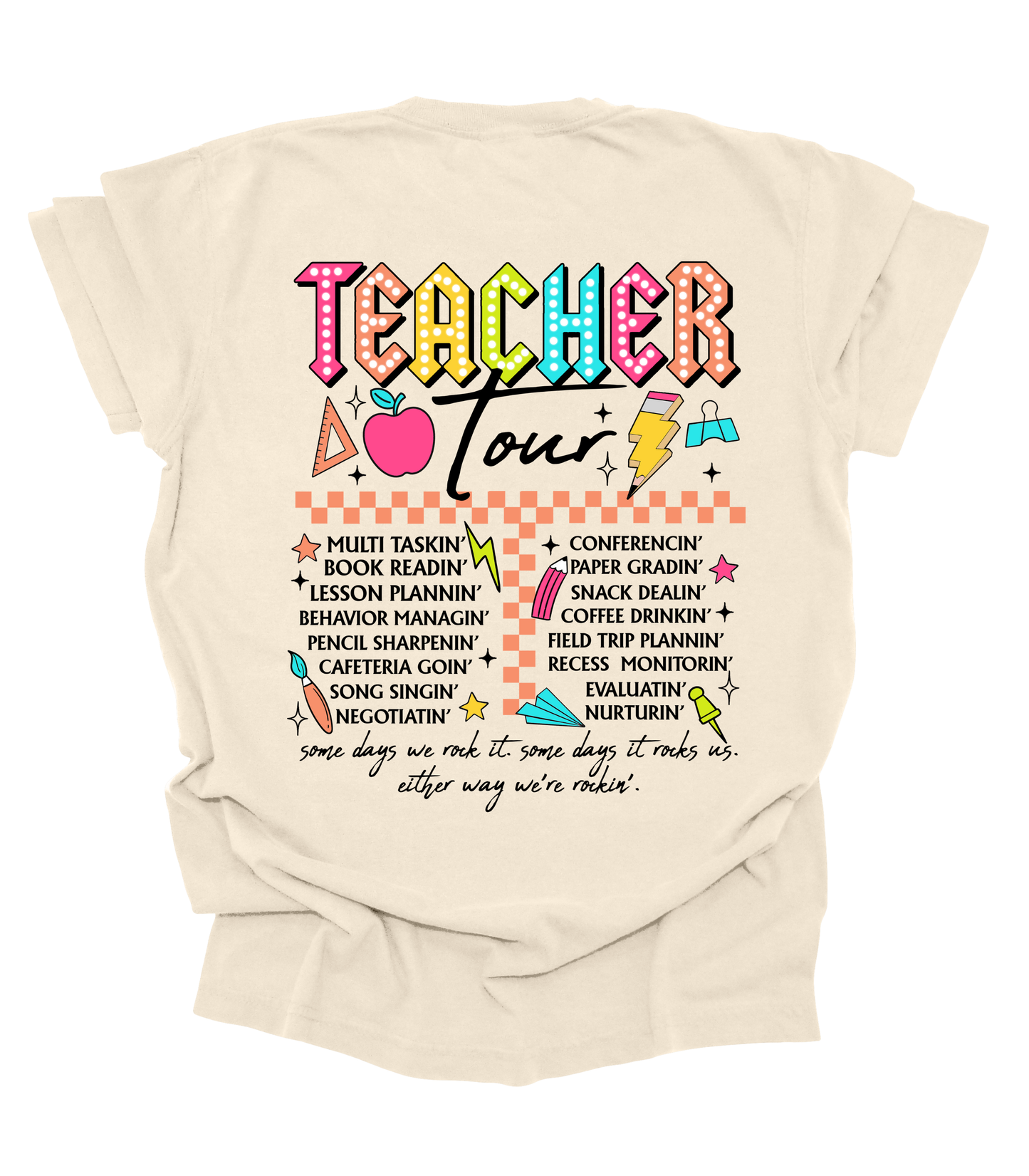 TEACHER TOUR FRONT AND BACK DESIGN
