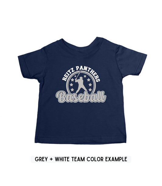 KIDS CUSTOMIZED BASEBALL STAR TEE