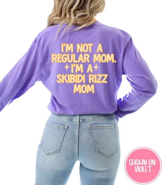 SKIBIDI RIZZ MOM - TEE, TANKS + LONG SLEEVE TEE