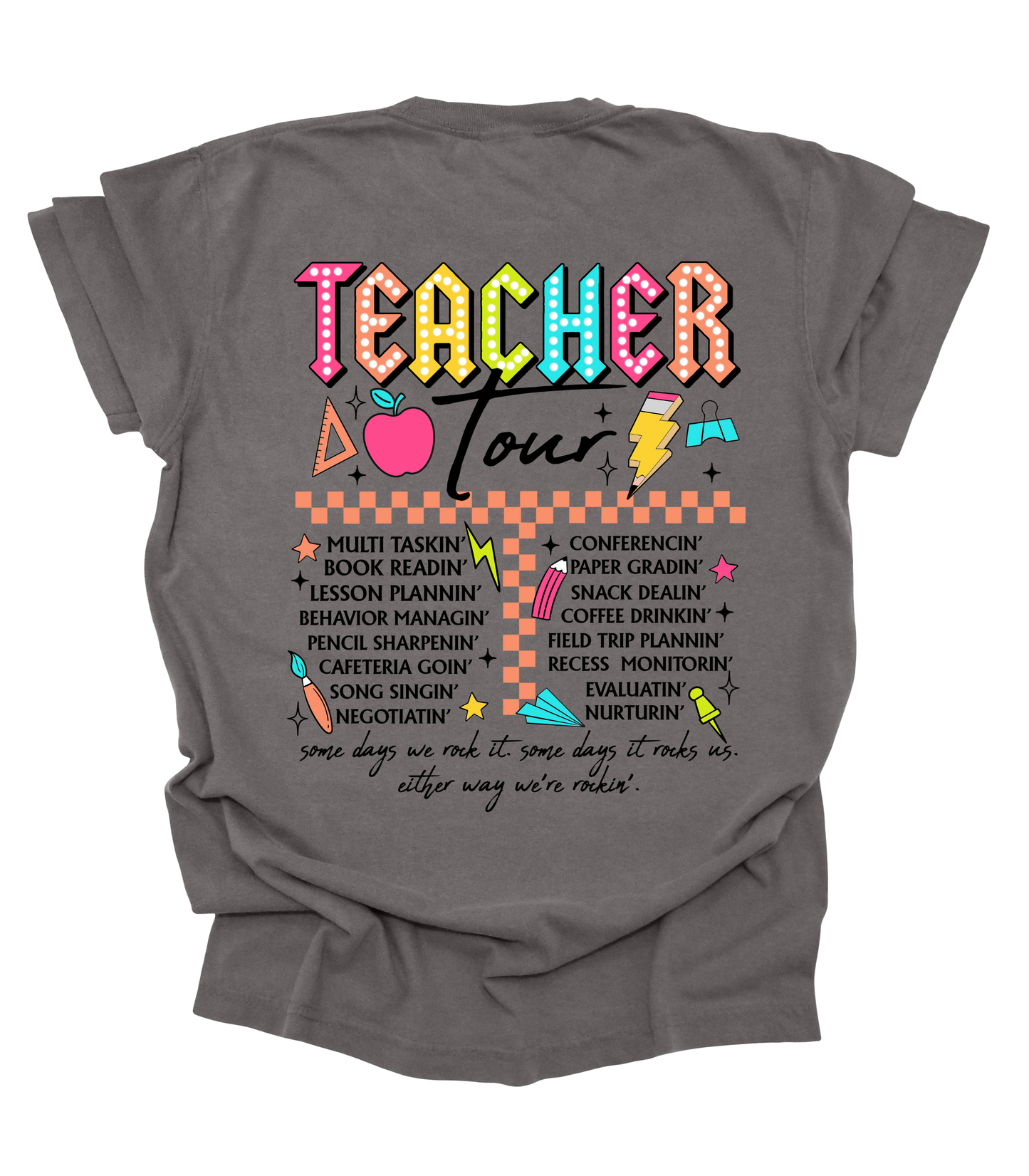 TEACHER TOUR FRONT AND BACK DESIGN