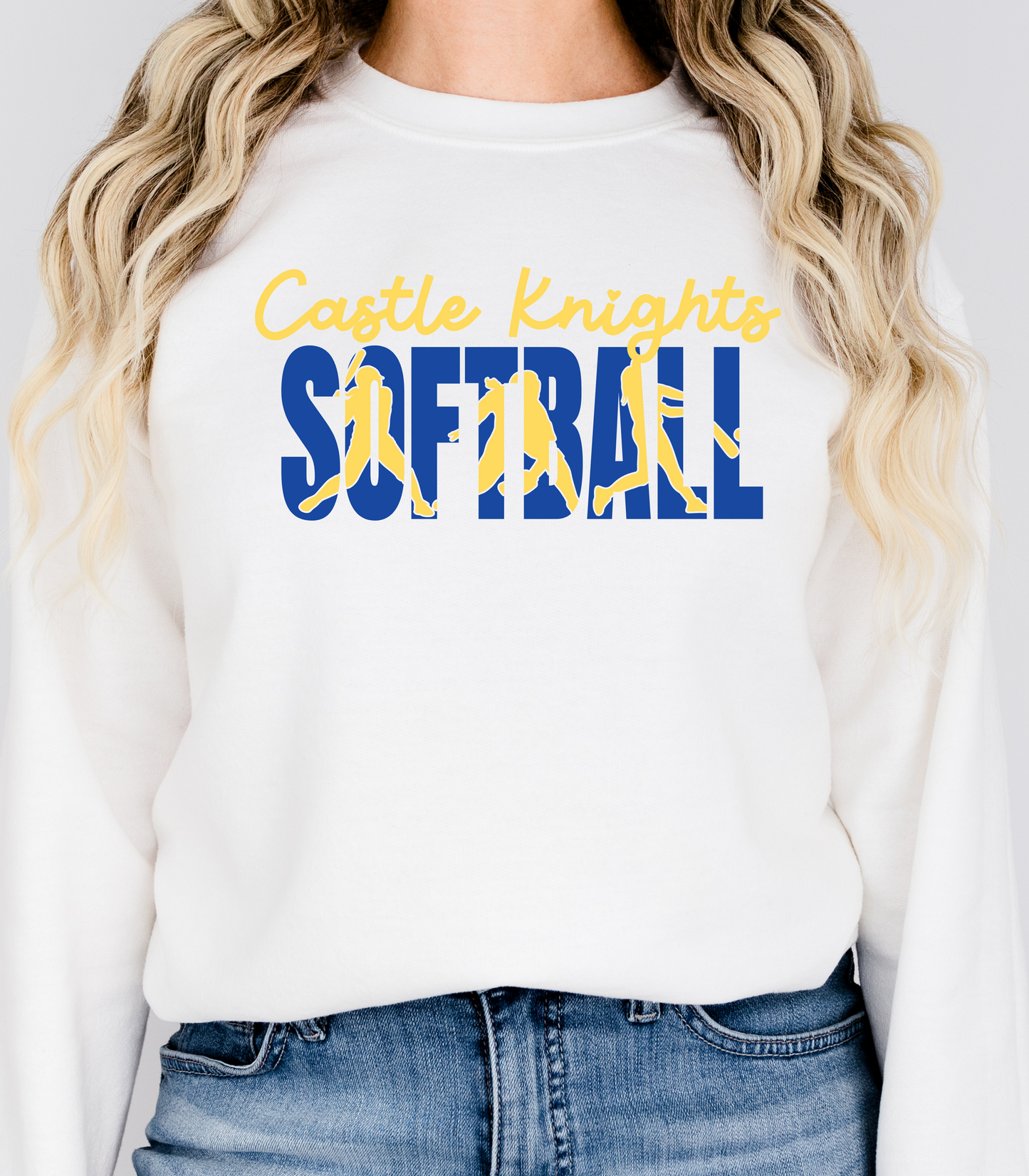 ADULT CUSTOMIZABLE SOFTBALL KNOCKOUT CREWNECK