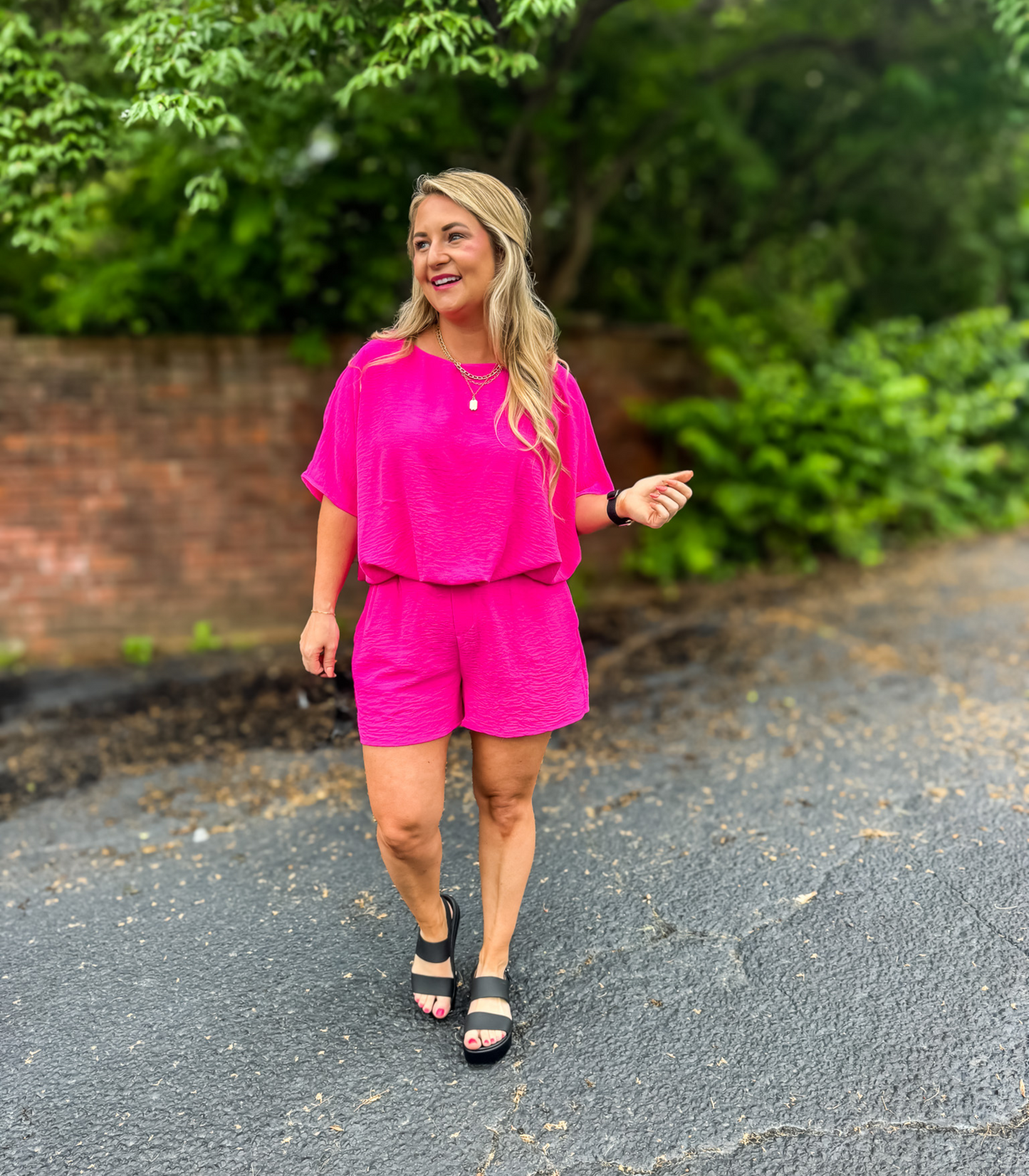 GET YOUR PINK BACK AIR FLOW TUNIC TOP