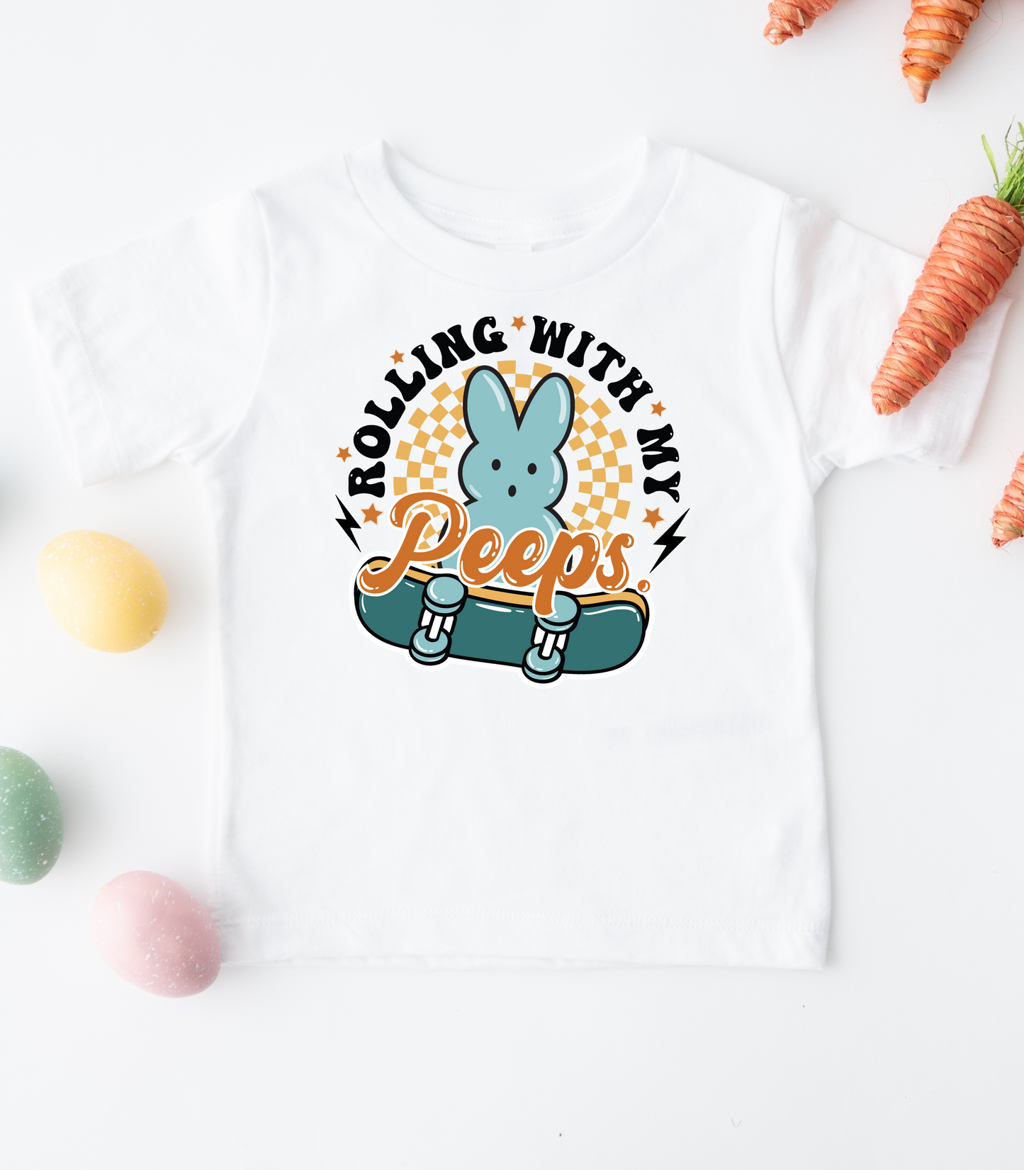 KIDS ROLLING WITH MY PEEPS TEE