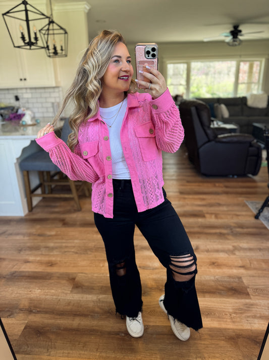 RESTOCK - THE KEL DISTRESSED KNEE FLARE GO-TO HIGH WAISTED JEANS - FINAL SALE